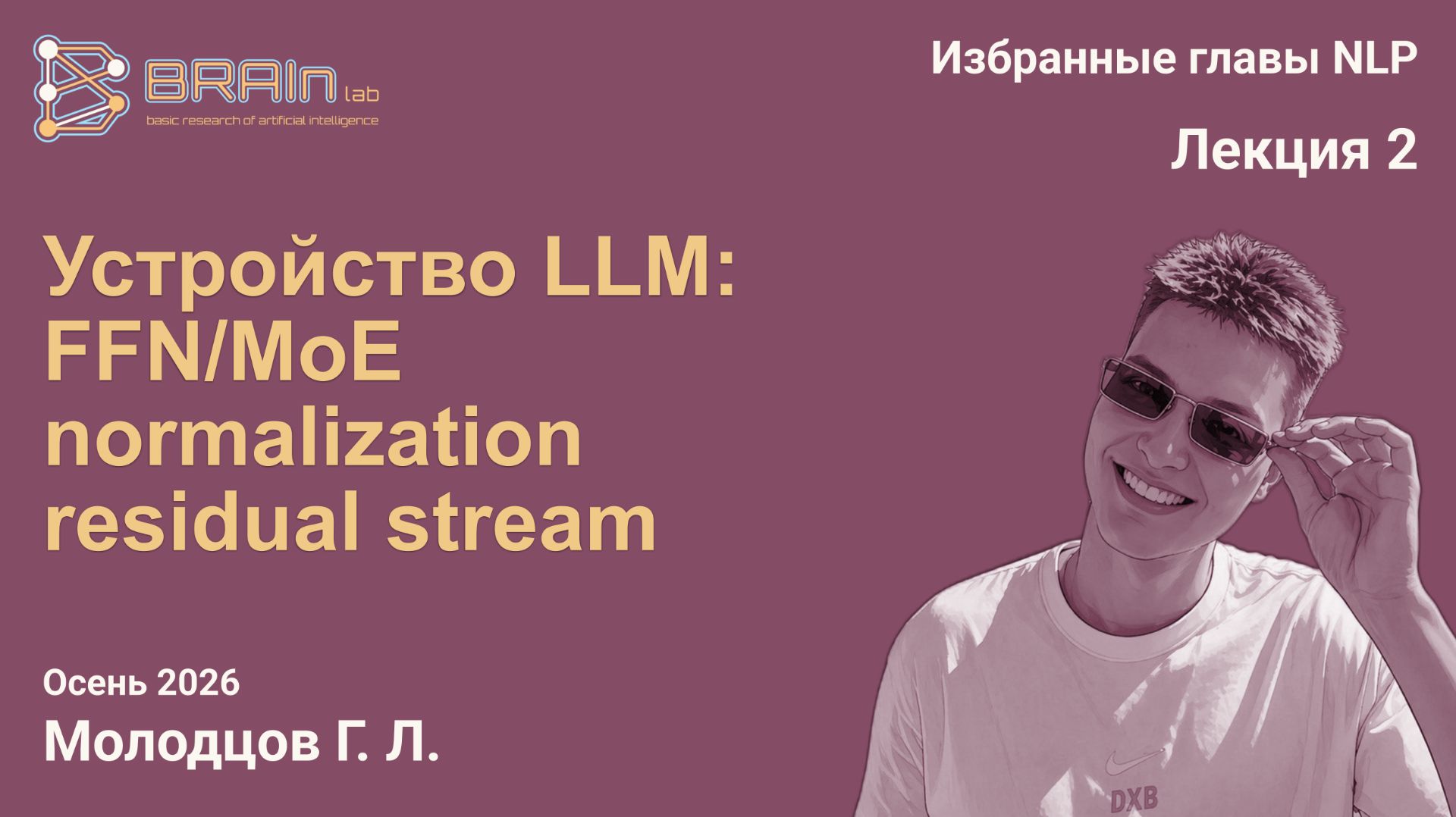 Избранные главы NLP 2. Устройство LLM II: FFN/MoE, Normalization, Residual Stream