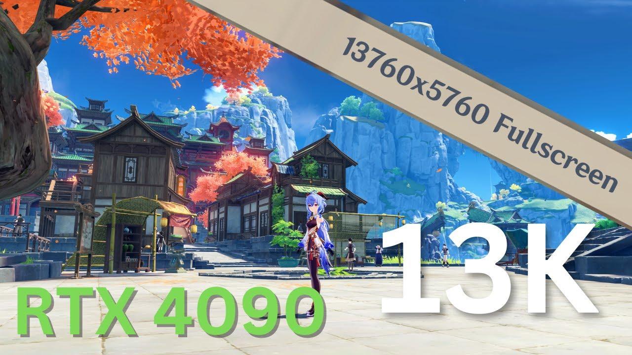 RTX 4090 Runs Genshin Impact At 13K Resolution...and It Lags? 180 Megapixels Per Frame Insanity!