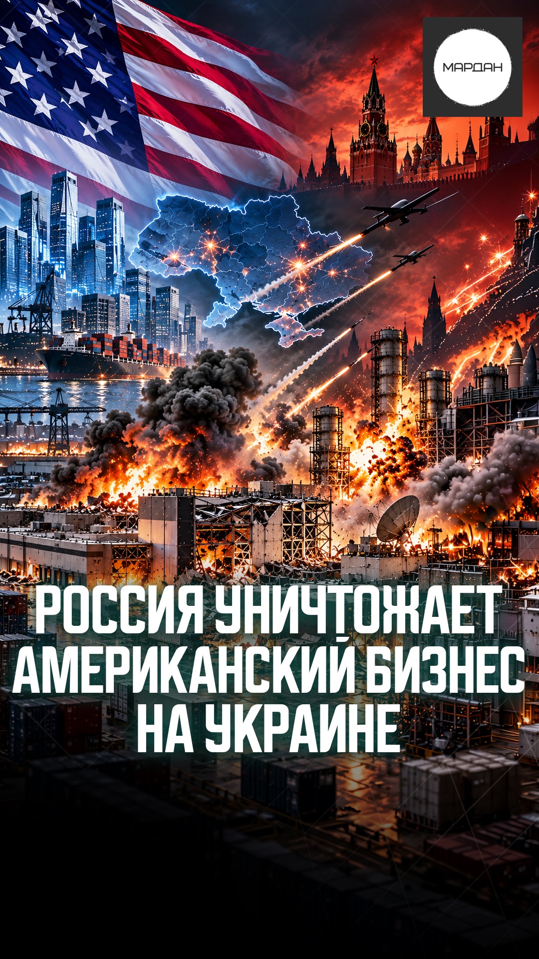РОССИЯ УНИЧТОЖАЕТ АМЕРИКАНСКИЙ БИЗНЕС НА УКРАИНЕ