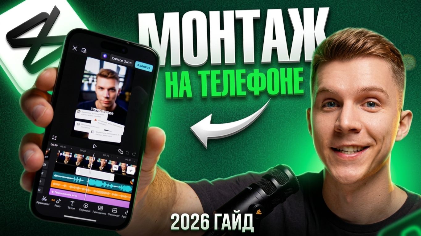 Научись МОНТИРОВАТЬ за 1 час | Гайд на CapCut Mobile 2026