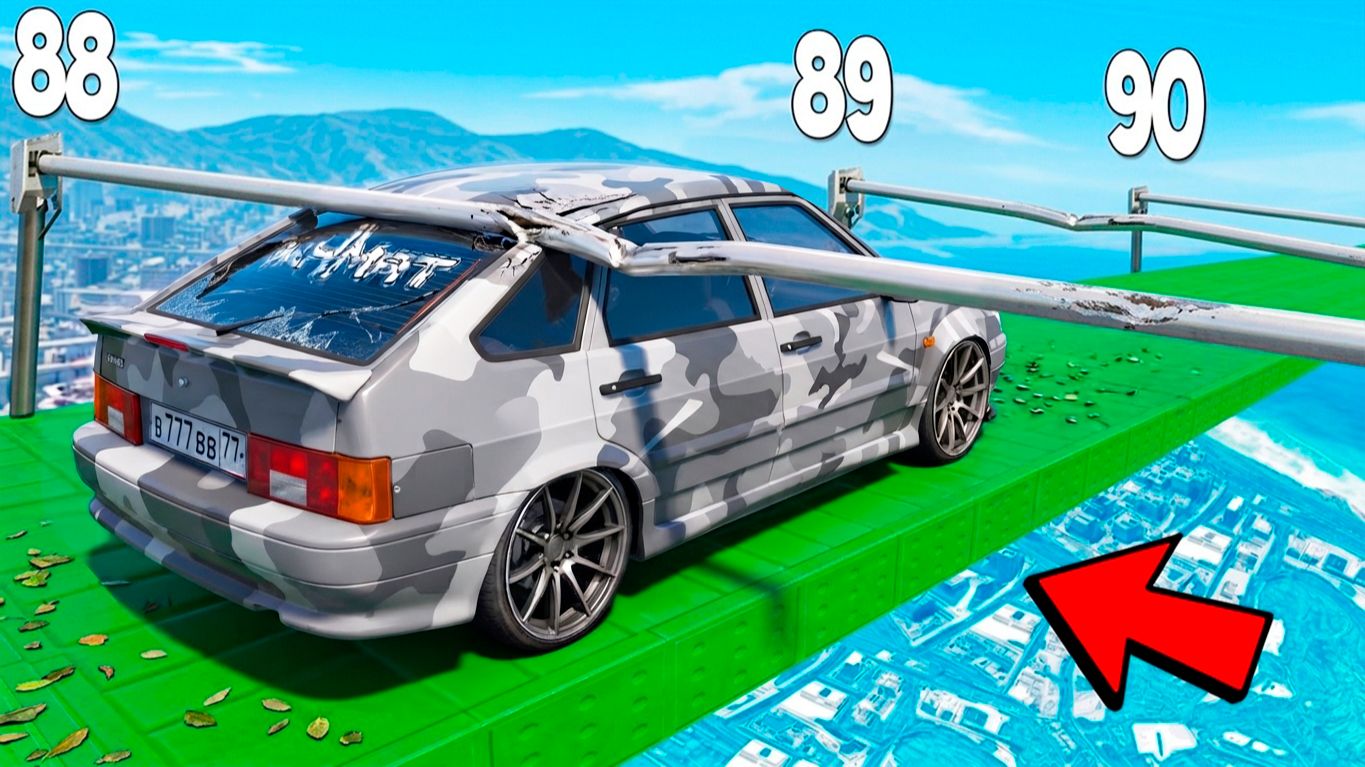 Как далеко проедет ЧИТ ТАЧКА в ГТА 5 Моды? Узко низко в GTA 5! Обзор мода в GTA 5