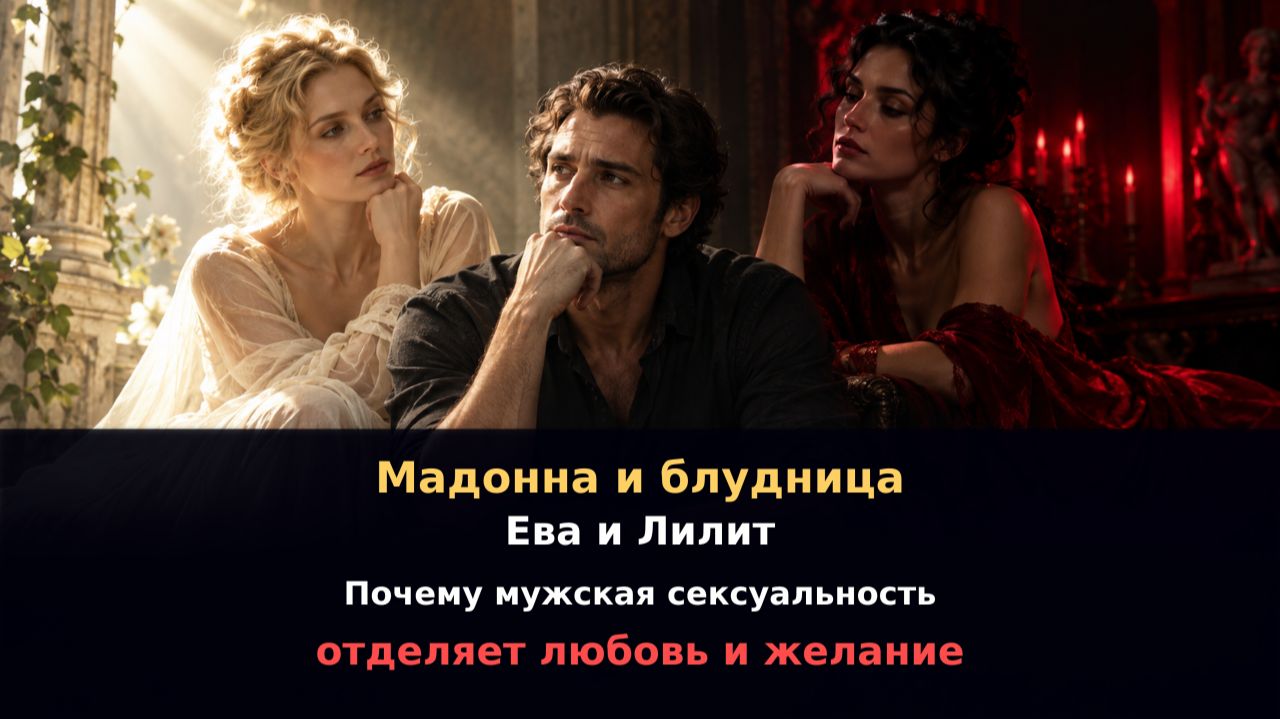 Мадонна, блудница, Ева и Лилит: почему мужская сексуальность разделяет любовь и желание