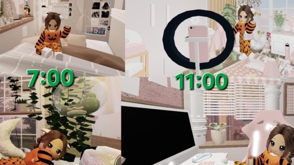 ОДИН ДЕНЬ ИЗ МОЕЙ ЖИЗНИ В РОБЛОКС!!!Brookhaven RP🏡Меня съел тираннозавр😅😱🦖