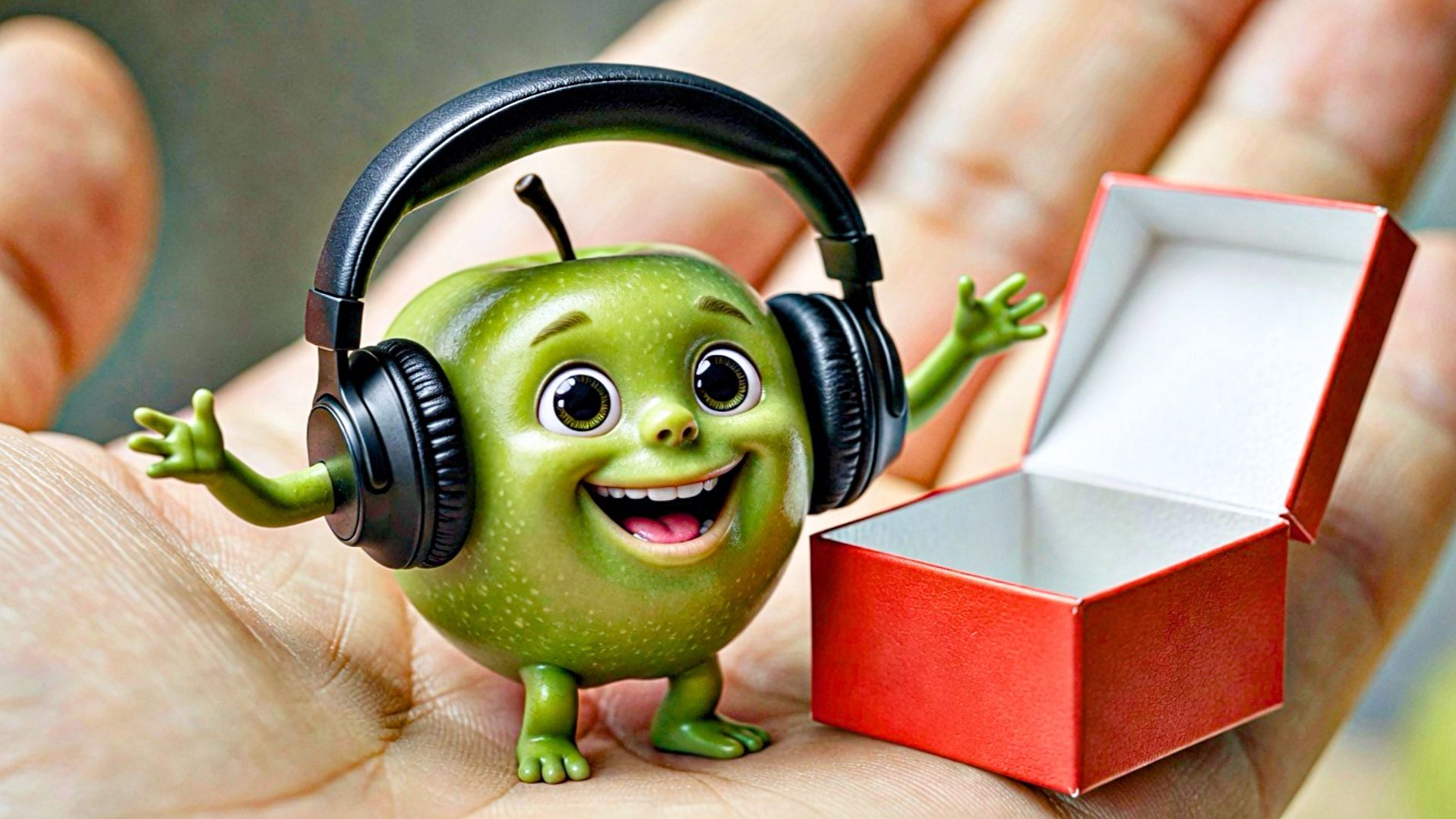 Живые маленькие фрукты открывают подарки/ 🍎😊 Невероятно приятная ИИ-анимация как Мультики!
