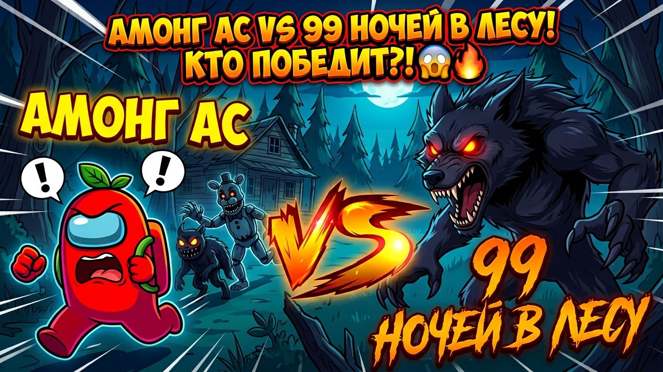 🌲👾 Амонг Ас В Лесу! 99 Ночей В Лесу — Большое Приключение!