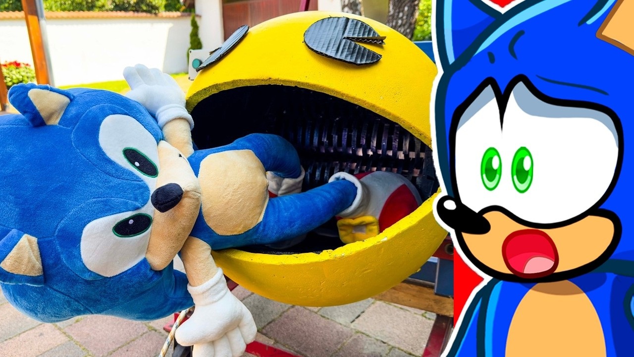 ГИГАНТСКИЙ SONIC ПРОТИВ PACMAN SHREDDER!!!