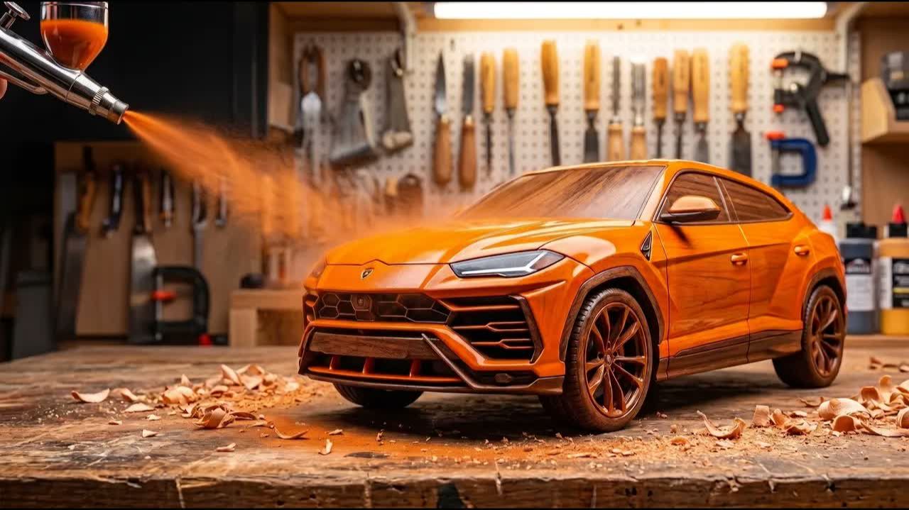 Carving The 6 Most Expensive Cars In The World (Wood ASMR)