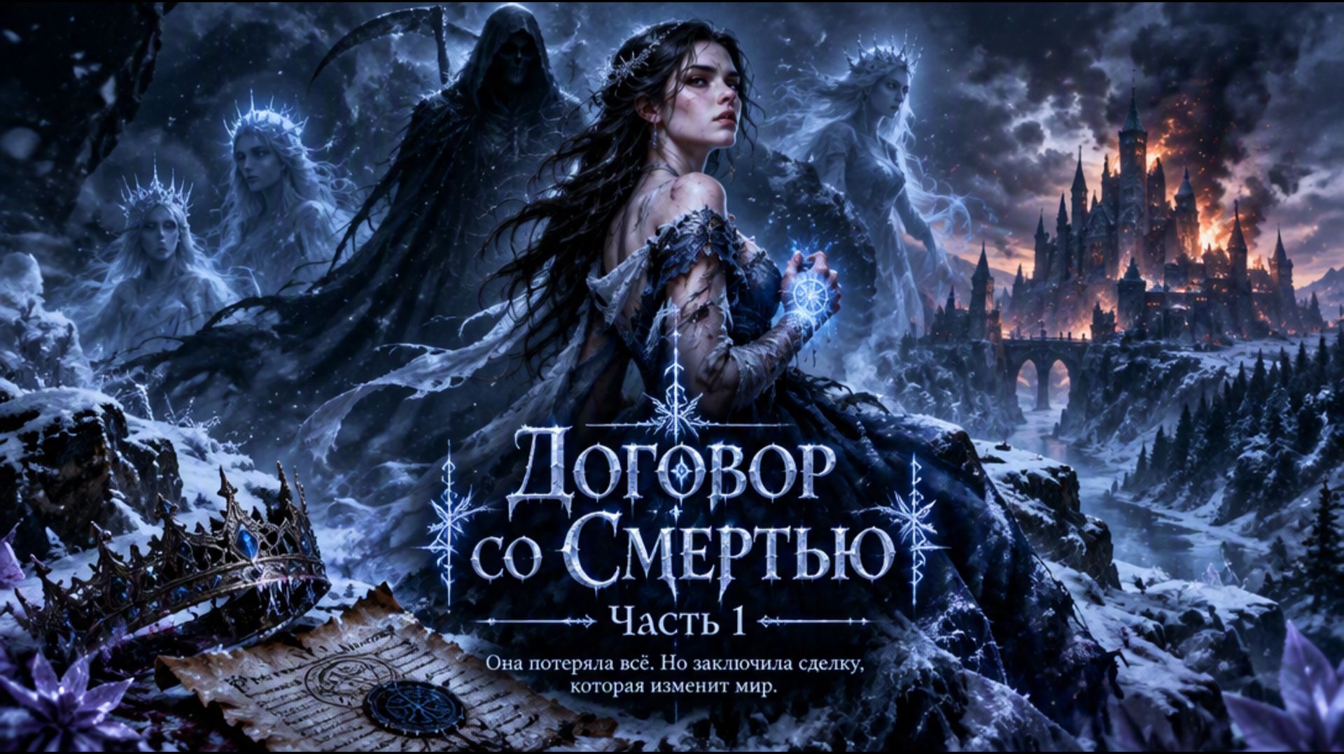 📖ПОЛНАЯ АУДИОКНИГА📖ДОГОВОР СО СМЕРТЬЮ🩵🌙ЛЮБОВНЫЕ ФЕНТЕЗИ🌙