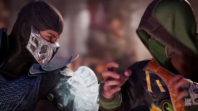 Mortal Kombat 1 - Саб-Зиро Vs Рептилия. Бруталити