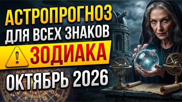 АСТРОПРОГНОЗ НА ОКТЯБРЬ 2026 — ЧТО ЖДЁТ ВСЕ ЗНАКИ ЗОДИАКА? ПЕРЕМЕНЫ, ДЕНЬГИ И ЛЮБОВЬ