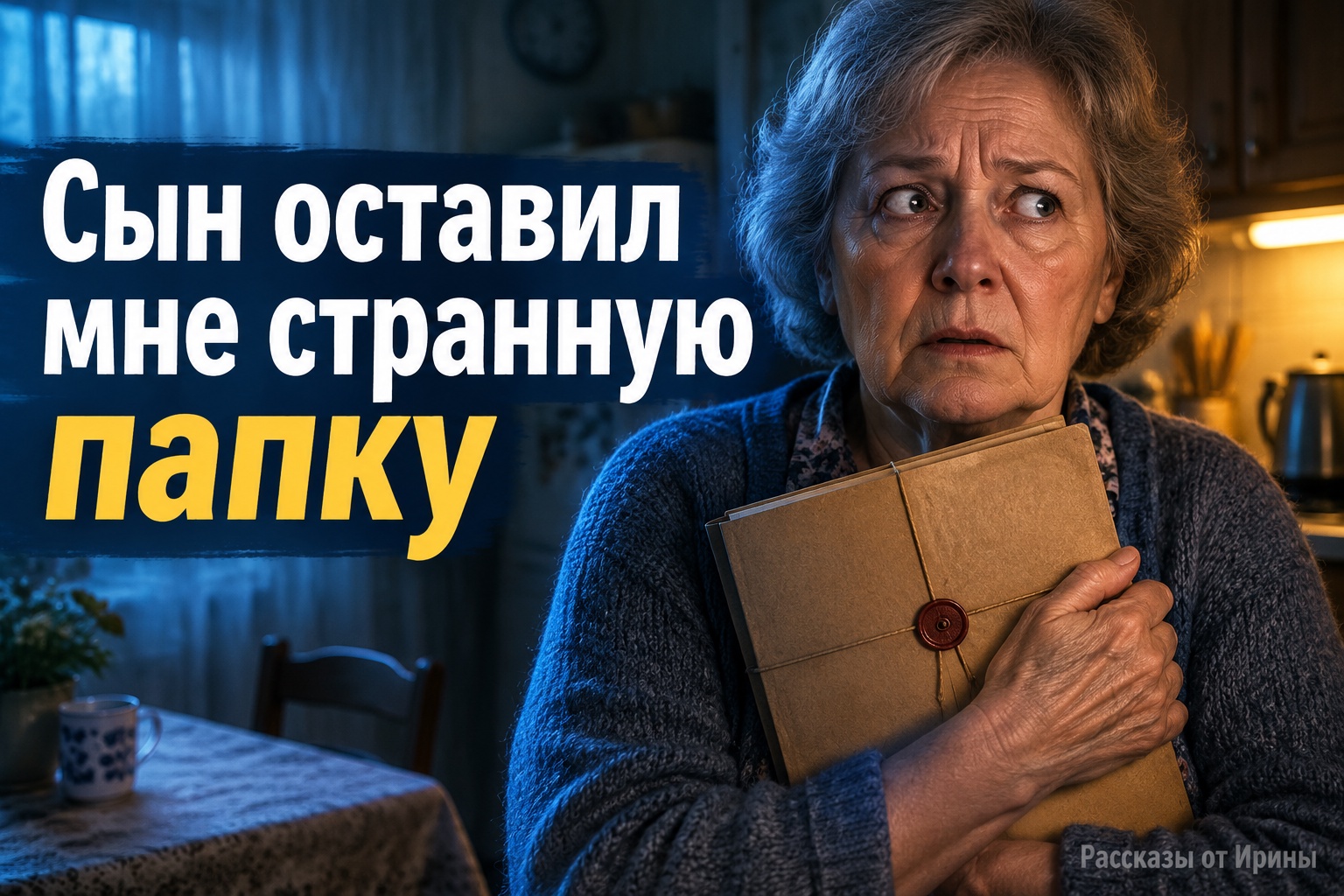 Сын оставил маме папку с опасным признанием