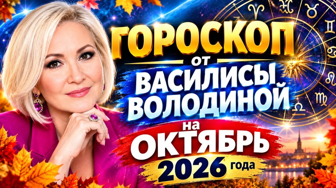 Гороскоп Василисы Володиной на октябрь 2026: все знаки