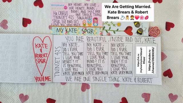 We Are Getting Married.
Kate Brears & Robert Brears 💍👰♂🤵❤️🌸💋