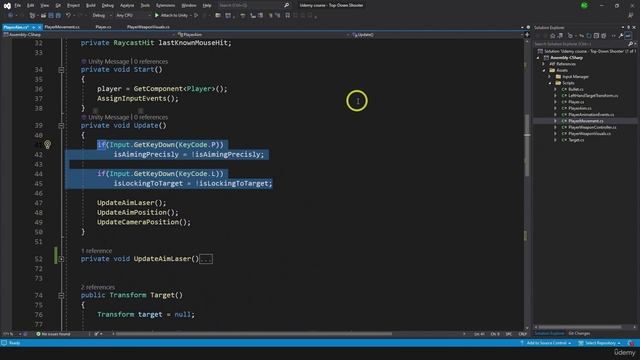 405 Камера и прицеливание (Полное руководство по Unity 3D: шутер с видом сверху)