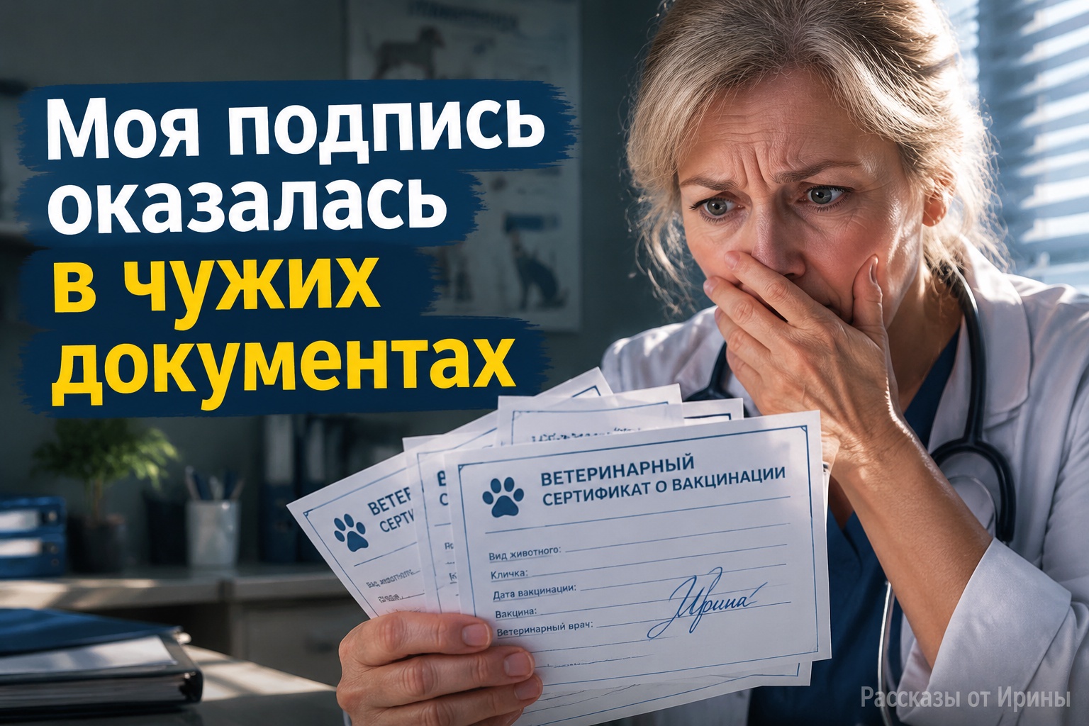 Моя подпись появилась на чужих ветеринарных сертификатах
