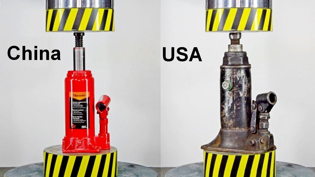 HYDRAULIC PRESS VS JACKS USA AND CHINA