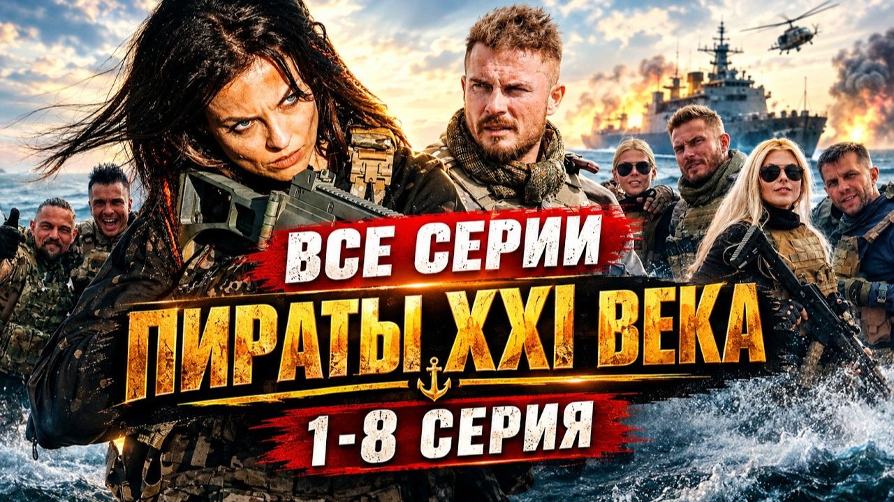 Пираты XXI века 1-8 серия Премьера 2026  Wink  боевик драма  Краткий анонс все серии!!!!