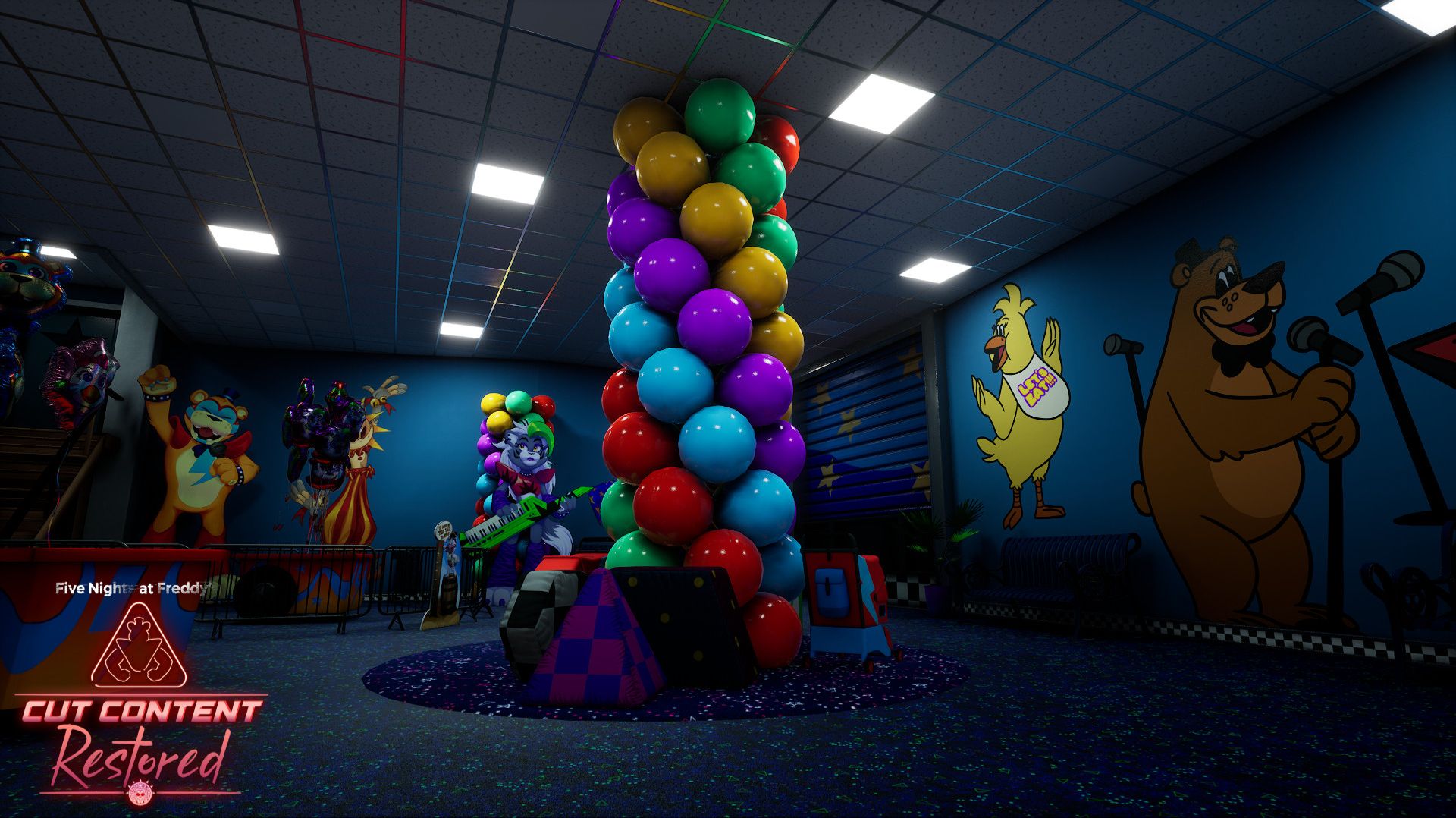 Five Nights At Freddy's Security Breach  Сut Content Restored с Hard AI