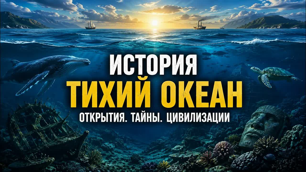 ТИХИЙ ОКЕАН: ОКЕАН ВУЛКАНОВ, ОСТРОВОВ И ЗАТОНУВШИХ ТАЙН. ДЛЯ СНА 😴
