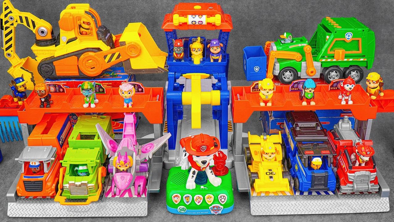 Распаковка набора-трансформера Paw Patrol Truck Stop HQ | Игрушки для больших грузовиков