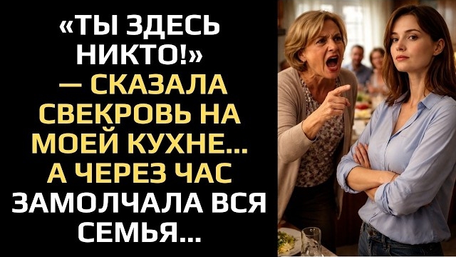 ИСТОРИИ ИЗ ЖИЗНИ/Ты здесь никто! - заявила свекровь на моей кухне/Аудиорассказы аудиокниги муж