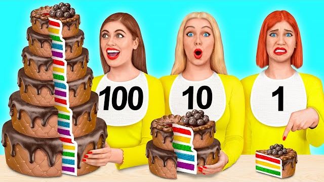 100 Слоев еды Челлендж | Сумасшедший челлендж от Multi DO Challenge