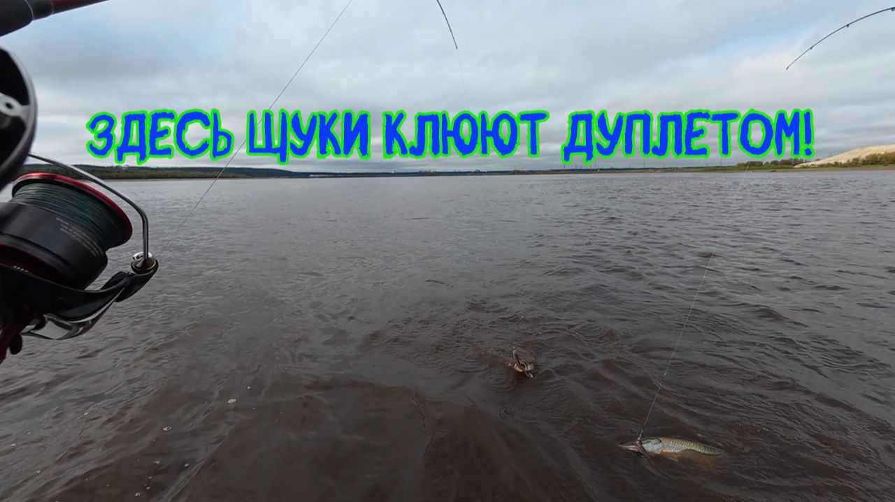 Здесь щуки клюют дуплетом! 18+ #щука #рыбалка #pike #хмао