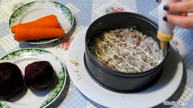 Селедка под шубой на новогодний стол