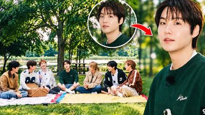 Момент появления Шуги вместе со всеми семью участниками BTS у набережной Риверсайд ...