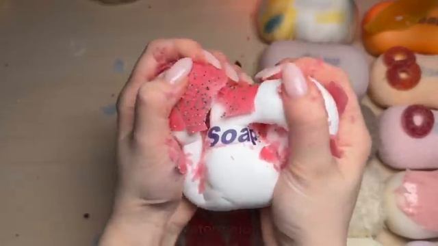 Сквиши мыло в воске ASMR