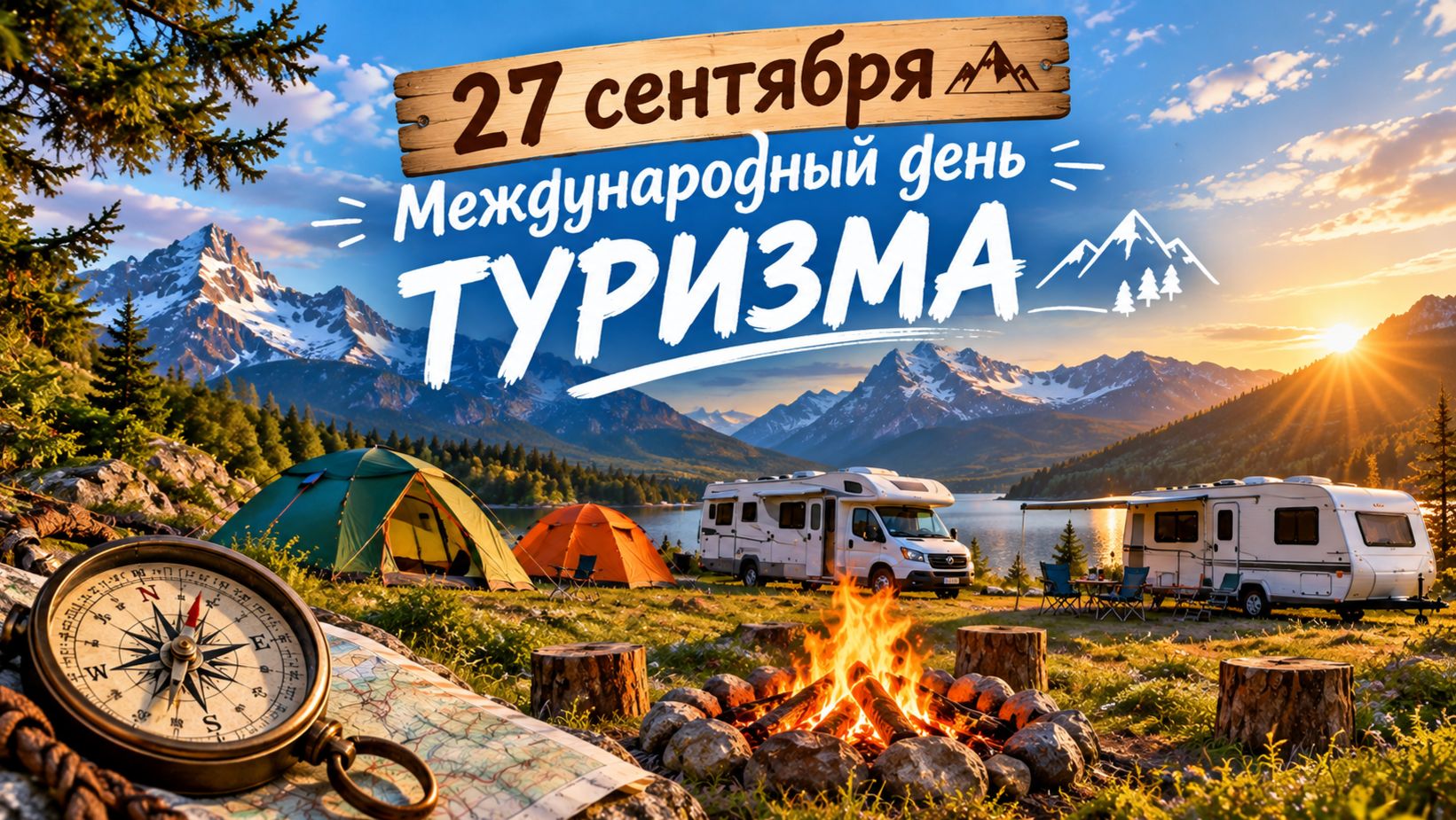 🌍 27 сентября — Международный день туризма! 🏕️⛰️ С праздником!