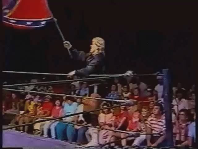 Keith Erich Vs Nigger Tracy Smothers CWA 1987.Конфедерат Кит Эрик против негра Трэйси Смотерза.11Dea