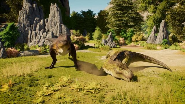 Трейлер Jurassic World Evolution 3: Prehistoric East (Tarbosaurus, геймплей)