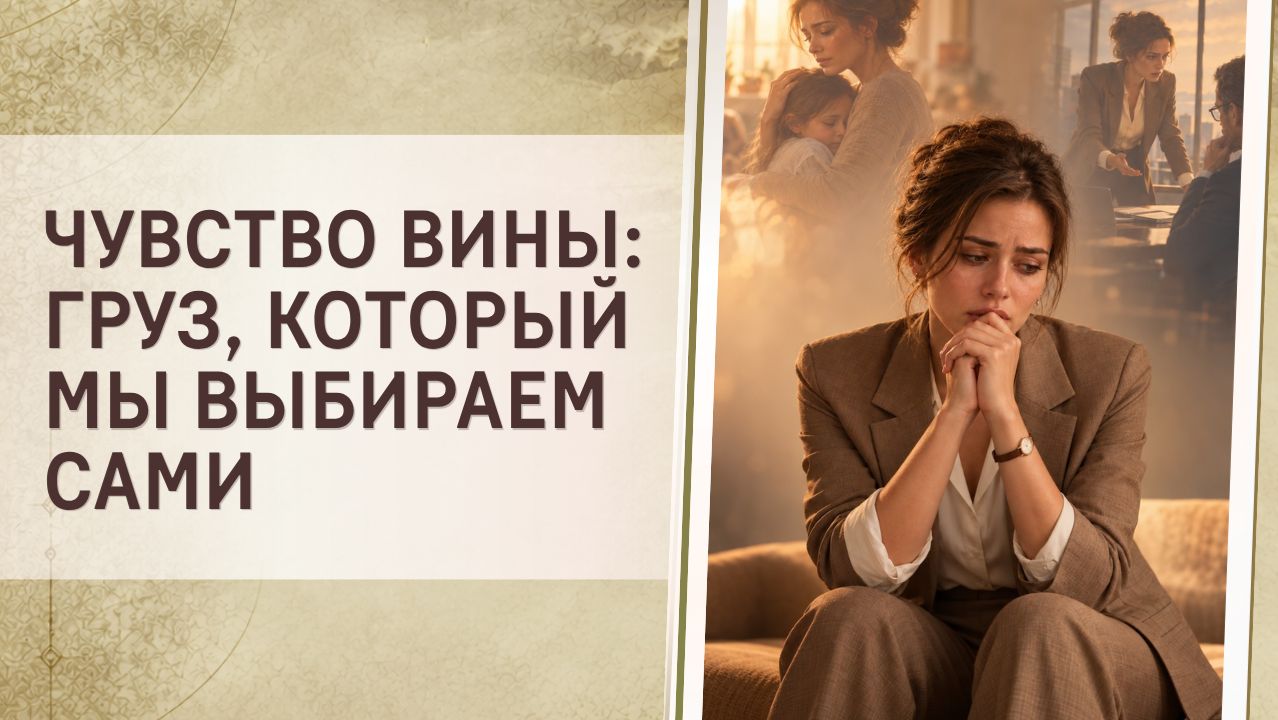 Чувство вины: груз, который мы выбираем сами