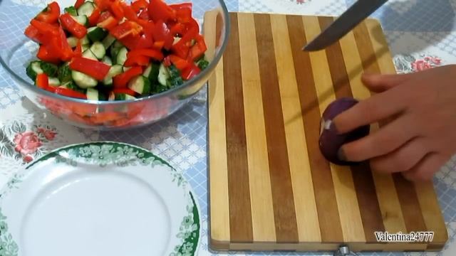 Греческий салат, простой и вкусный рецепт