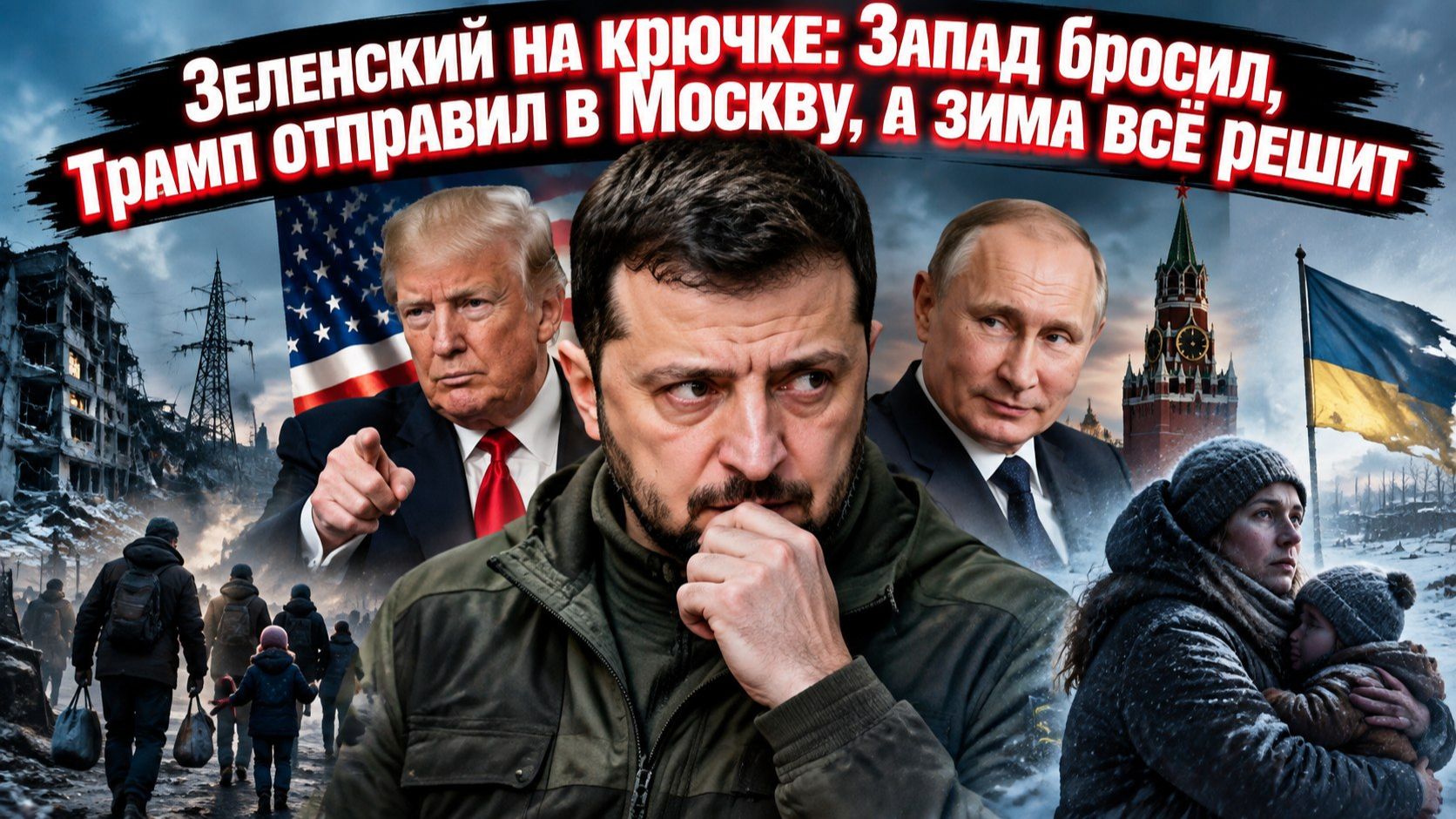 Коллапс неизбежен: Украину ждёт катастрофа, а Зеленского могут вывезти в Москву