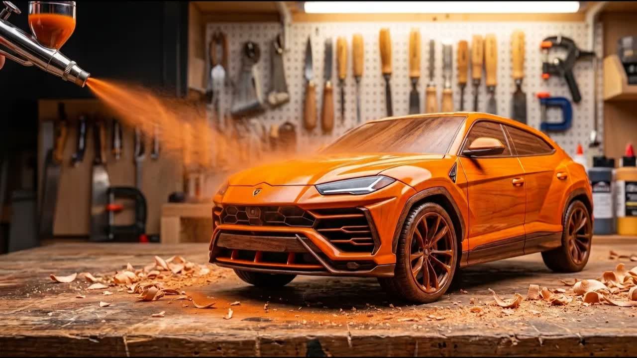 Carving The 6 Most Expensive Cars In The World (Wood ASMR)