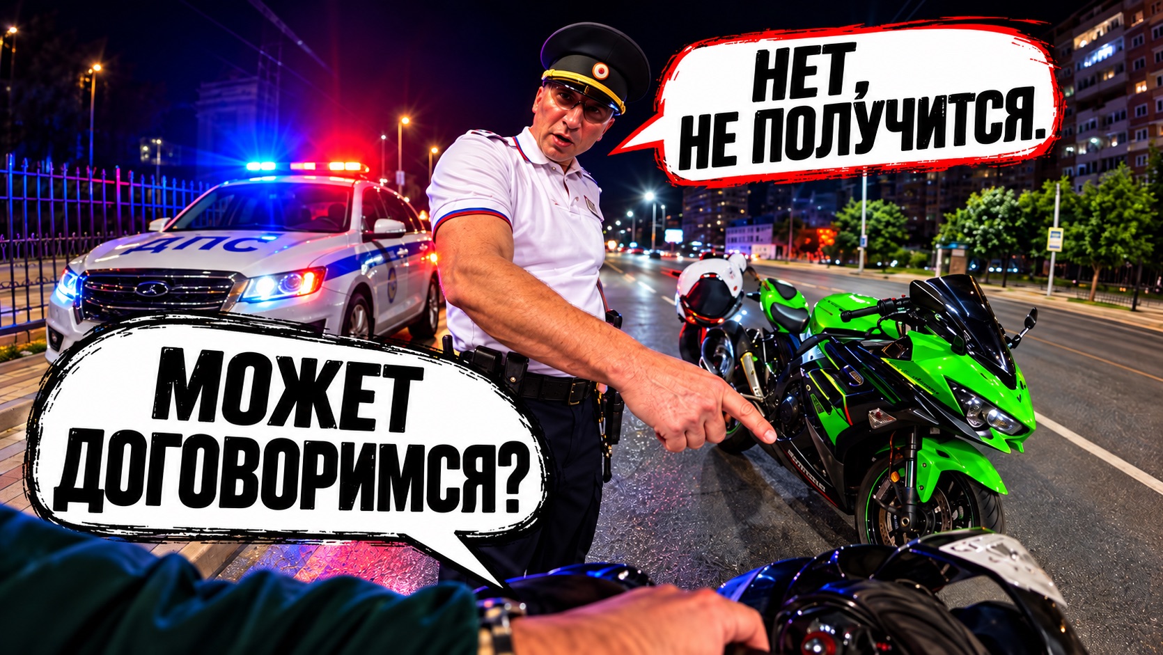ДПС против Мотоциклистов