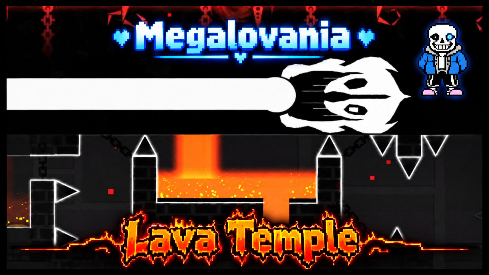 2 Hard Демона с полного нуля за 1 день! Lava Temple And Megalovania!
