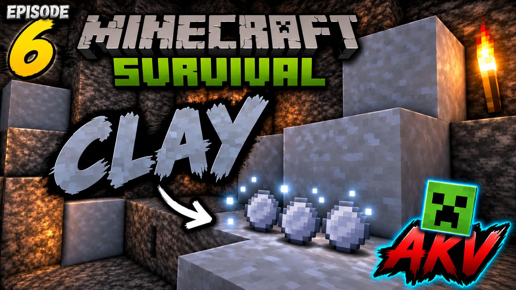 Minecraft Survival #6 | ГЛИНА! 🧱 | AKV