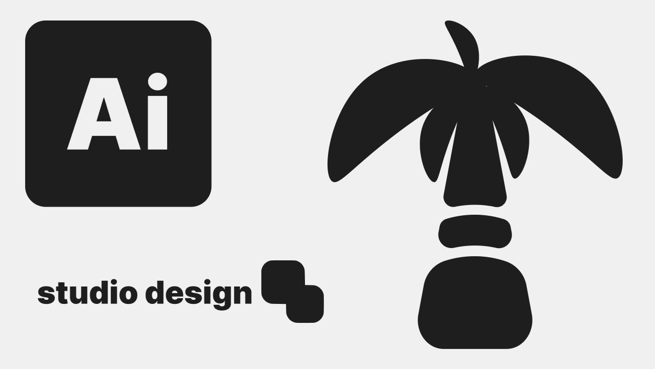 Studio Design - Adobe Illustrator - Пальма