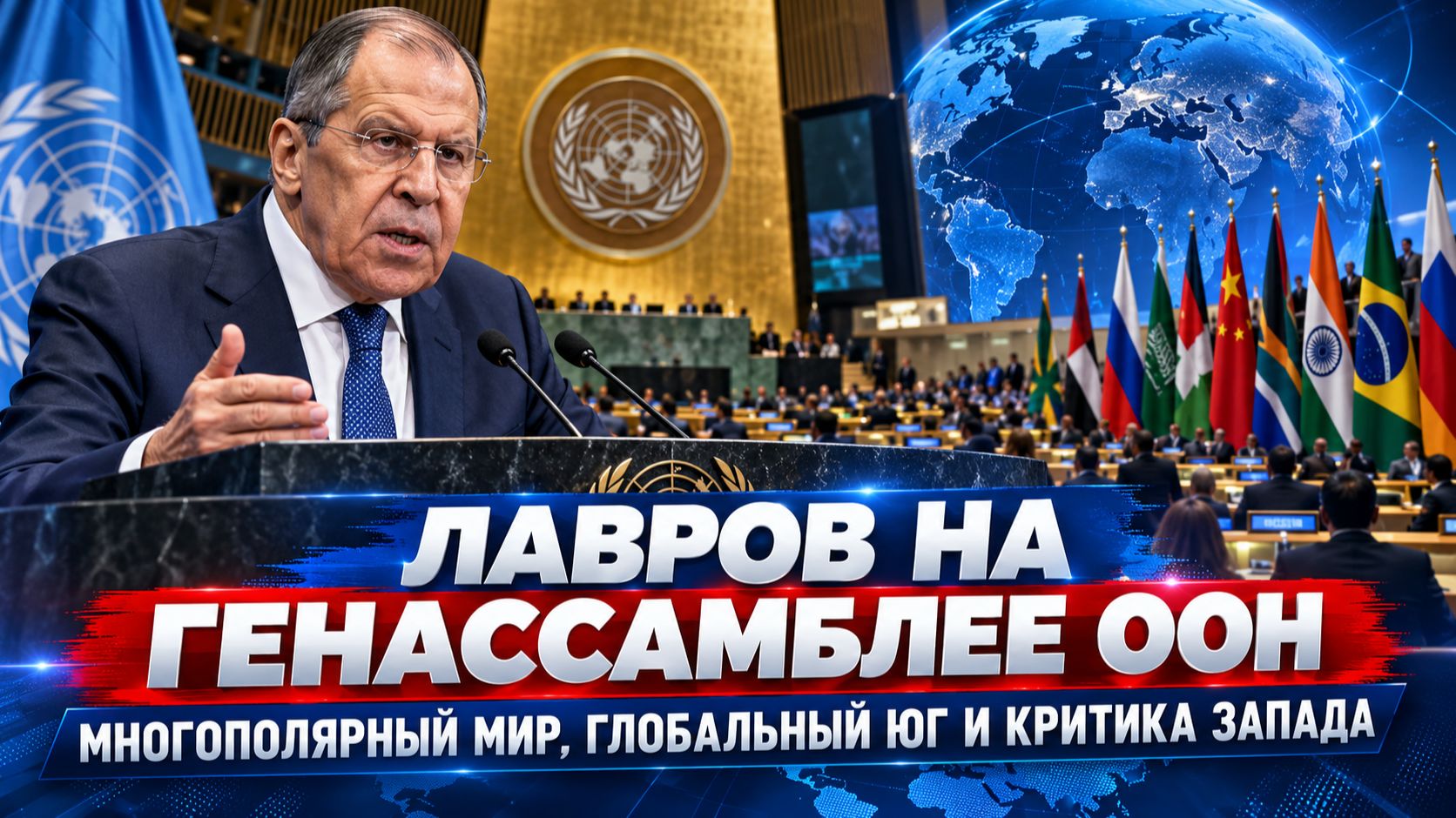 Лавров на Генассамблее ООН: многополярный мир, Глобальный Юг и критика Запада