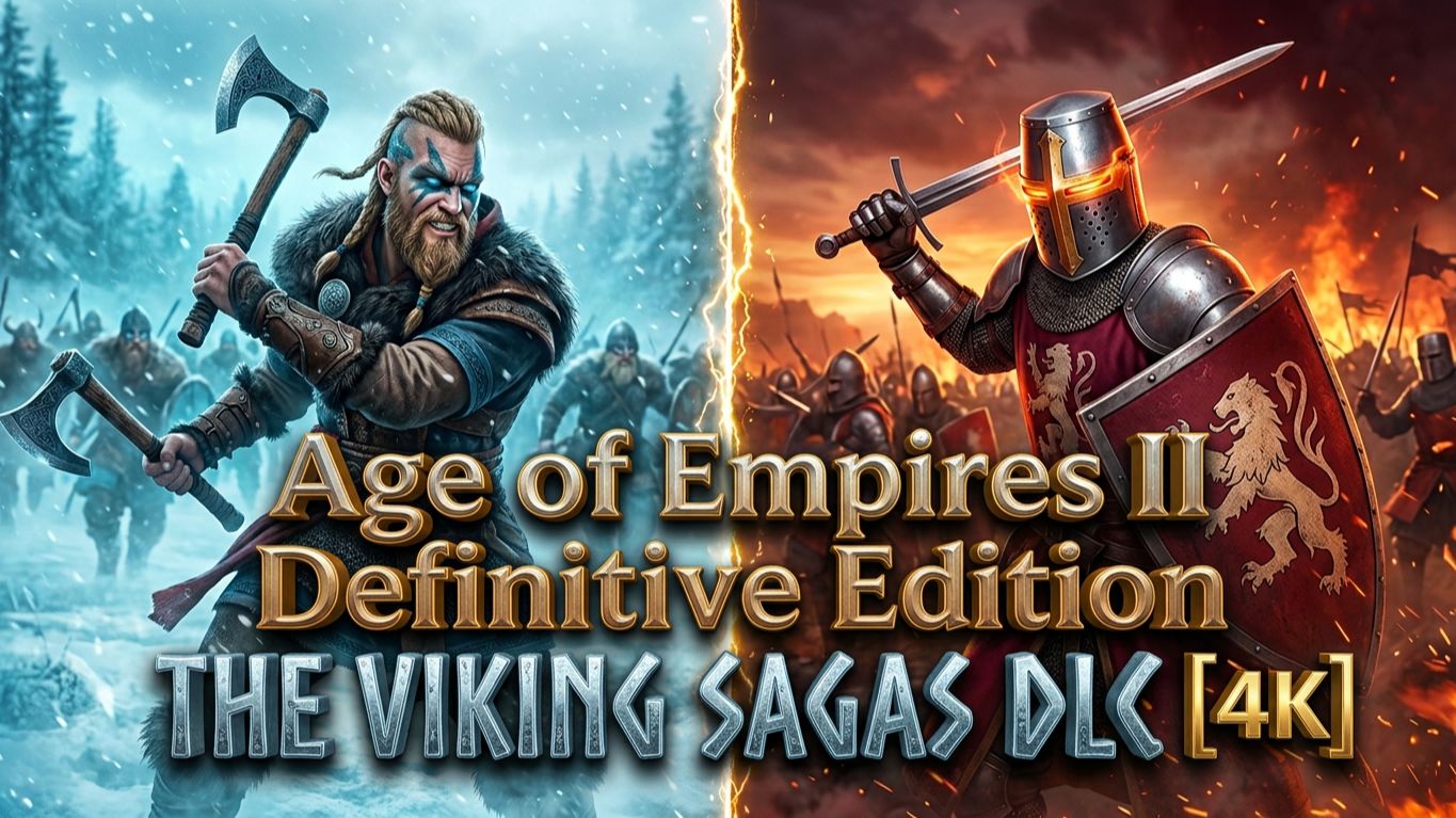 Age Of Empires II: Definitive Edition [4K]☯ The Viking Sagas DLC ☯ PVP 4 VS 4