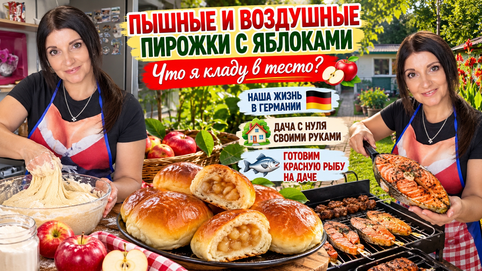 Vlog 🇩🇪 Жизнь в Германии/ПОЧЕМУ ВОЯ ВЫПЕЧКА ТАКАЯ ПЫШНАЯ?Что Добавляю в ТЕСТО ‼️Грилим на даче 🏕
