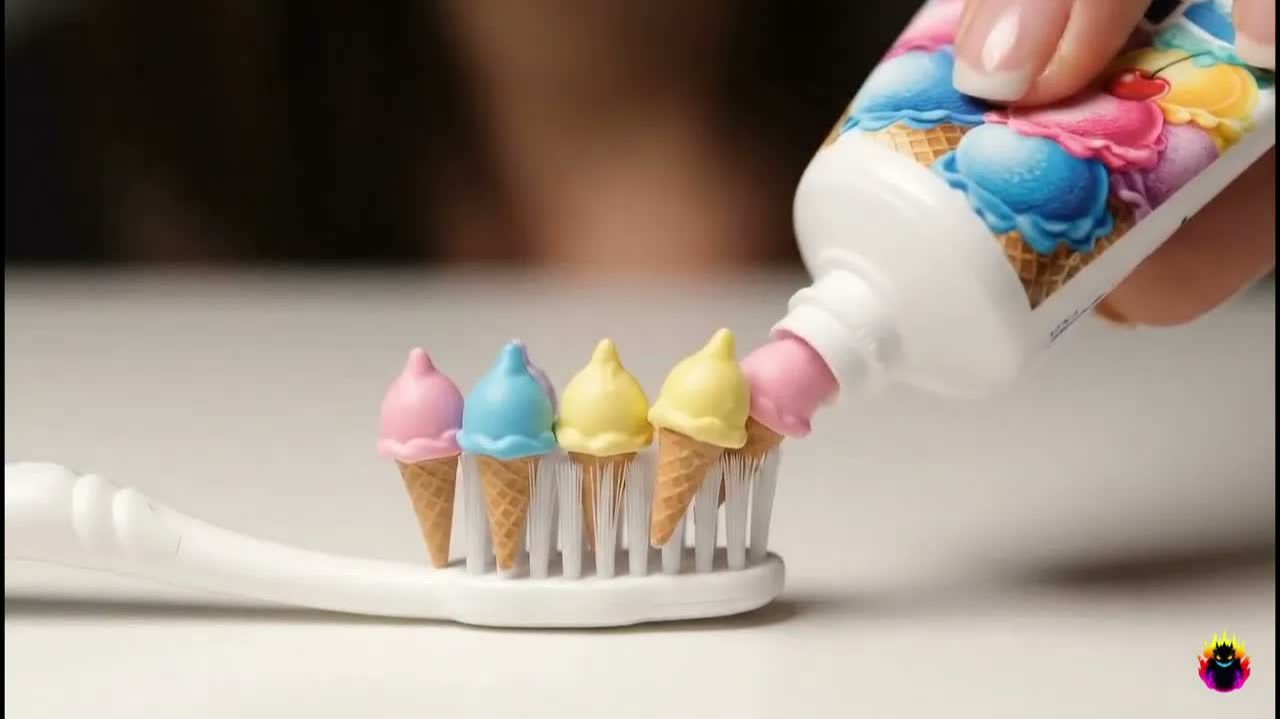 Toothpaste AI ASMR Squeezing (Oddly Satisfying)