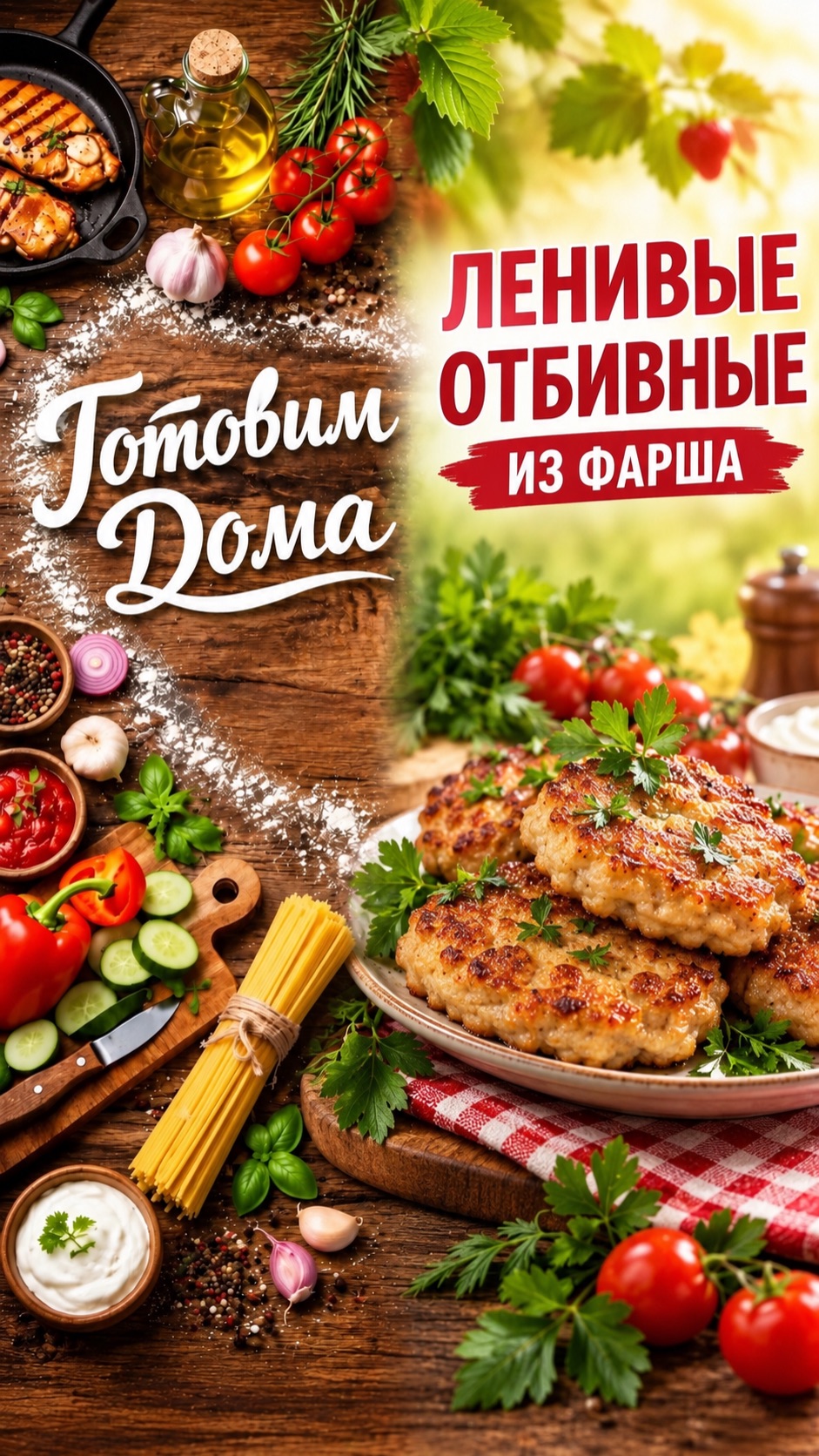 🥩 ЛЕНИВЫЕ ОТБИВНЫЕ ИЗ ФАРША