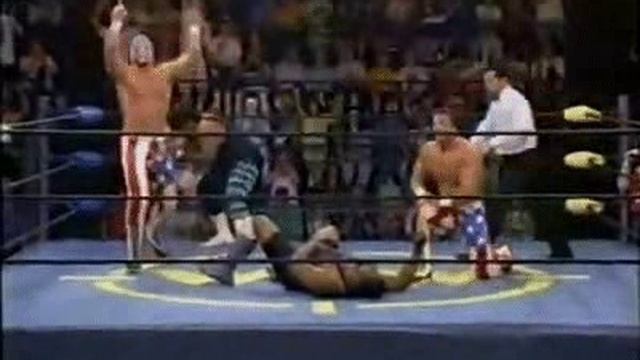 Stars And Stripes Patriot And Buff Vs. Nigger Sledgehammer McGill And Tony Mella (06 18 1995 WCW Wor