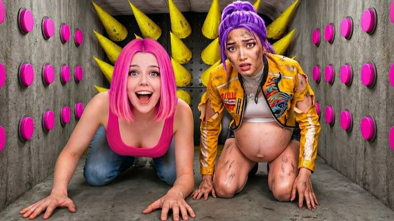 24 часа в бункере БЕРЕМЕННЫХ KPOP DEMON HUNTERS БРУНО
