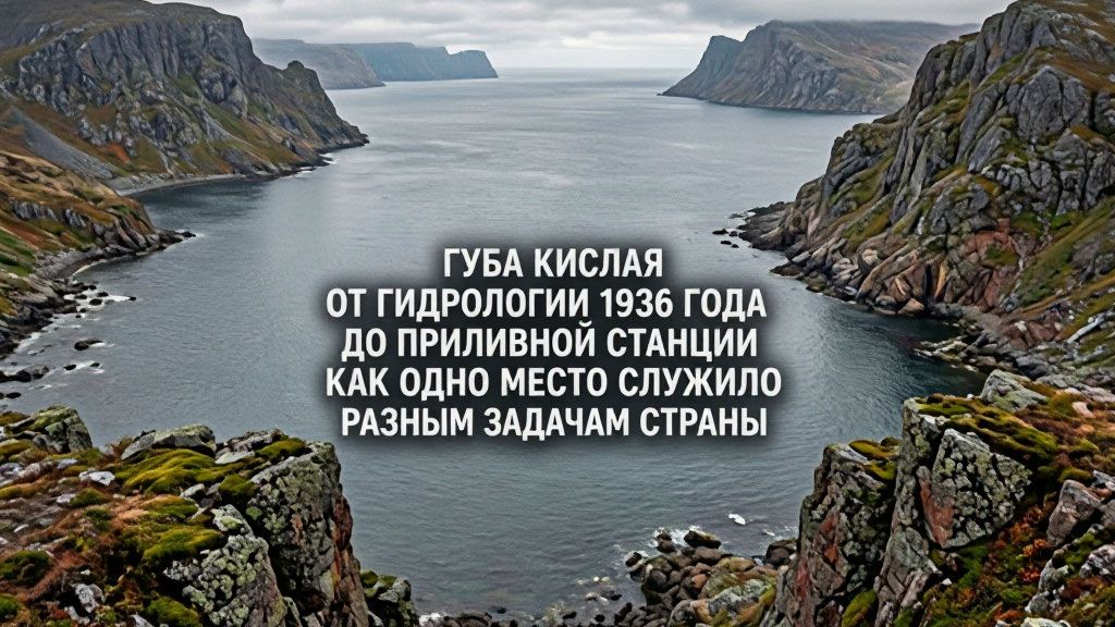 Губа Кислая: от гидрологии 1936 года до приливной станции. Как одно место служило  задачам страны