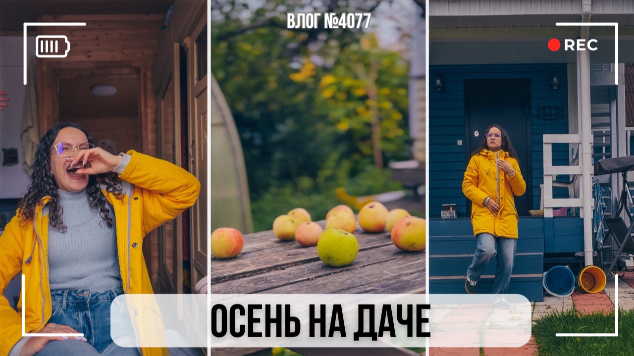 Осень на даче - ВЛОГ №4077 - 26.09.26